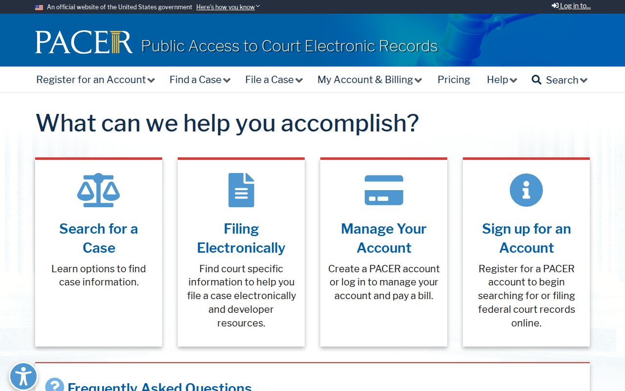 Pulaski County criminal court case PACER federal portal