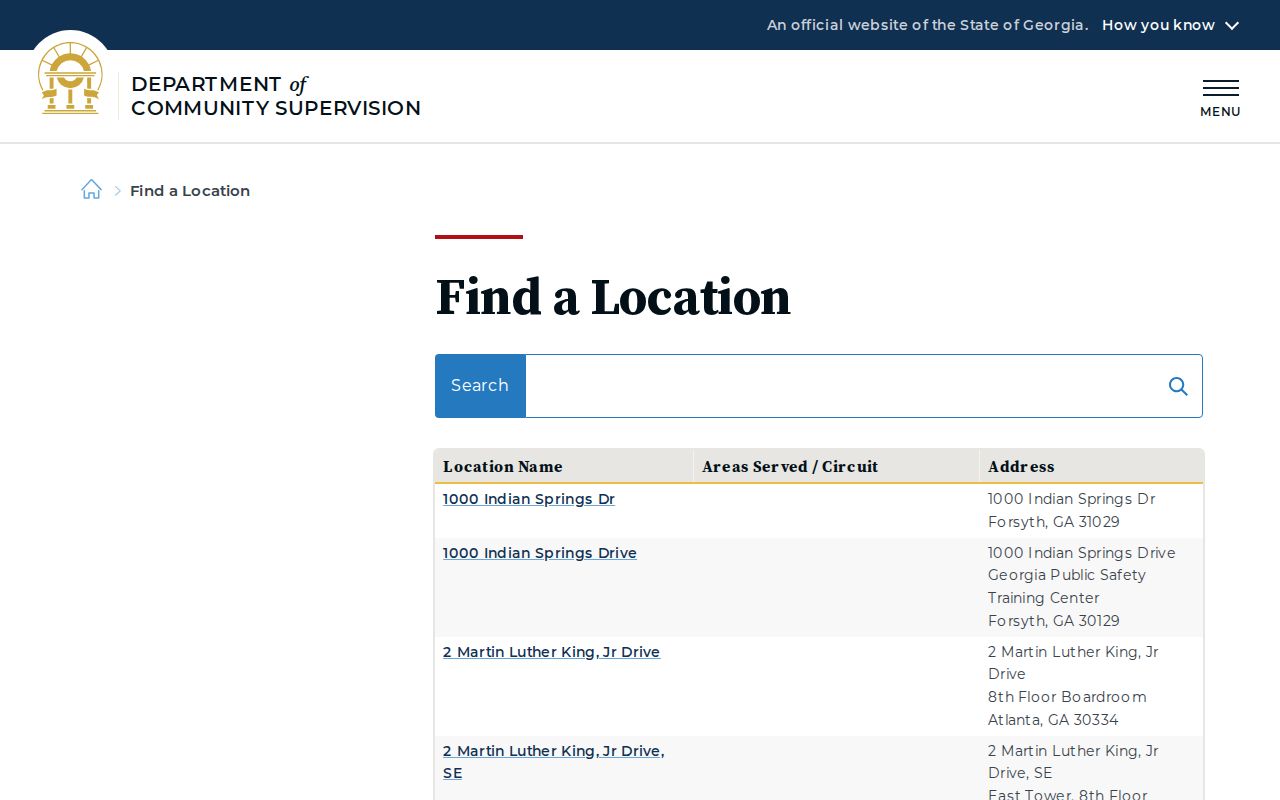 Pulaski County probation supervision office locator